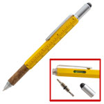 Multifunction Pen Kit - Yellow/Chrome