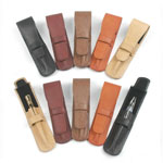 Leather Pen Pouches: 10 pack of 5 Colors