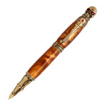Skull Antique Brass Twist Pen Kit