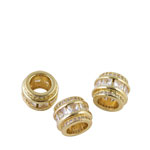 Slimline Jewel Center bands (3pk) - Gold