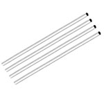 10" White Pen Blank Tubes - 8mm (4 pack)