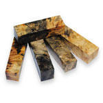 Stabilized Buckeye Burl Shorts - Clear