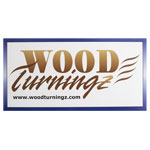 WoodTurningz 3 x 6" lathe sticker