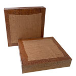 African Mahogany 10 x 10 x 2"