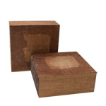 African Mahogany 5 x 5 x 2"