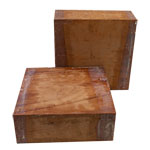 African Mahogany 8 x 8 x 3"