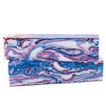 Inlace Acrylester Spindle 1.5" x 1.5" x 6"<BR> #31 - Patriotic Swirl