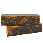 Inlace Acrylester Spindle 1.5" x 1.5" x 6"<BR> #47 - Black & Gold