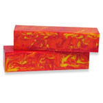 Inlace Acrylester Spindle 1.5" x 1.5" x 6"<BR>#54 - Inferno