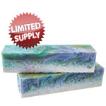 Inlace Acrylester Spindle 1.5" x 1.5" x 6"<br />LIMITED BATCH #XX14 - Pastel Flowers