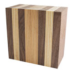 Laminate Ash/Walnut 6 x 6 x 3"