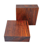 Patagonian Rosewood 6 x 6 x 2"