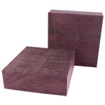 Purpleheart 6 x 6 x 2"