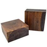 Walnut 6 x 6 x 3"
